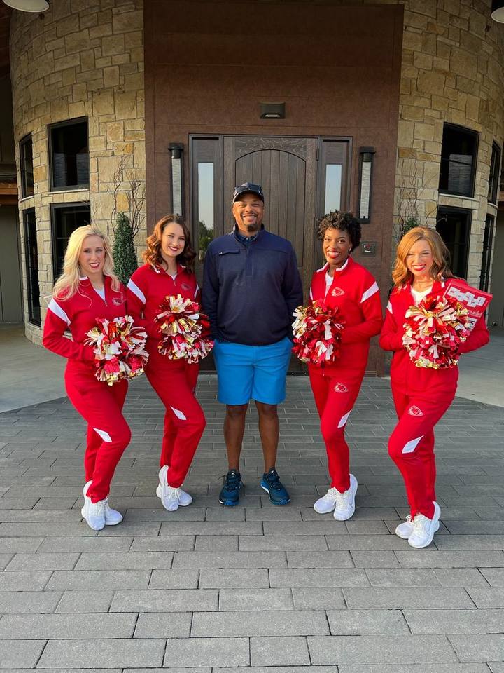 With the KC Chiefs Cheerleaders